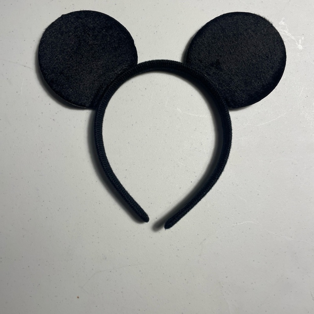LOT of Mickey Mouse Ears Black Headband kids one size 6 Pack